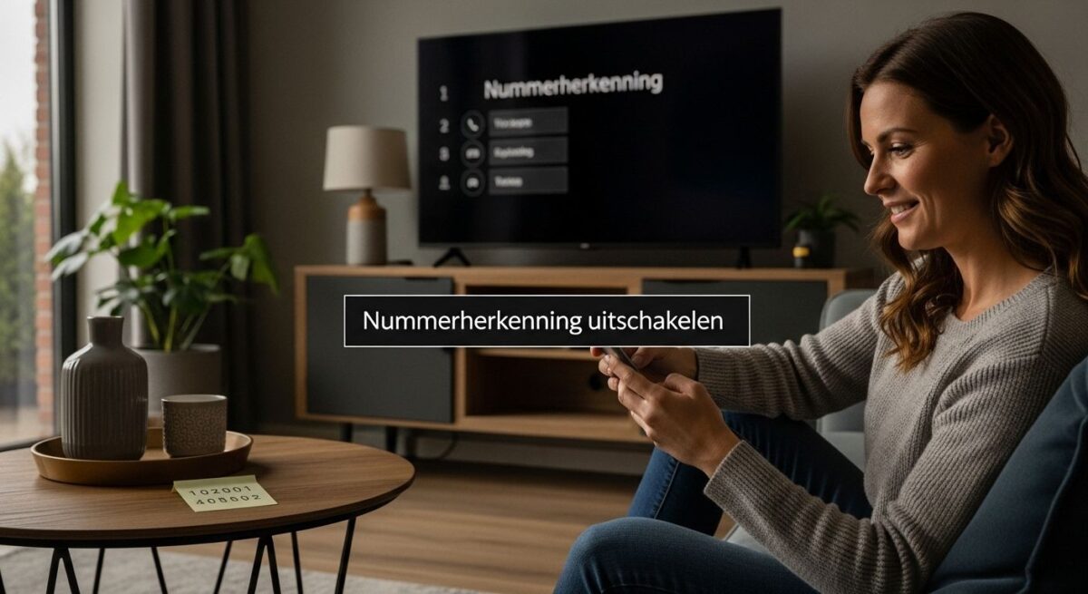 nummerherkenning uitschakelen