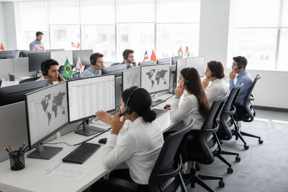 internationaal callcenter samenwerking