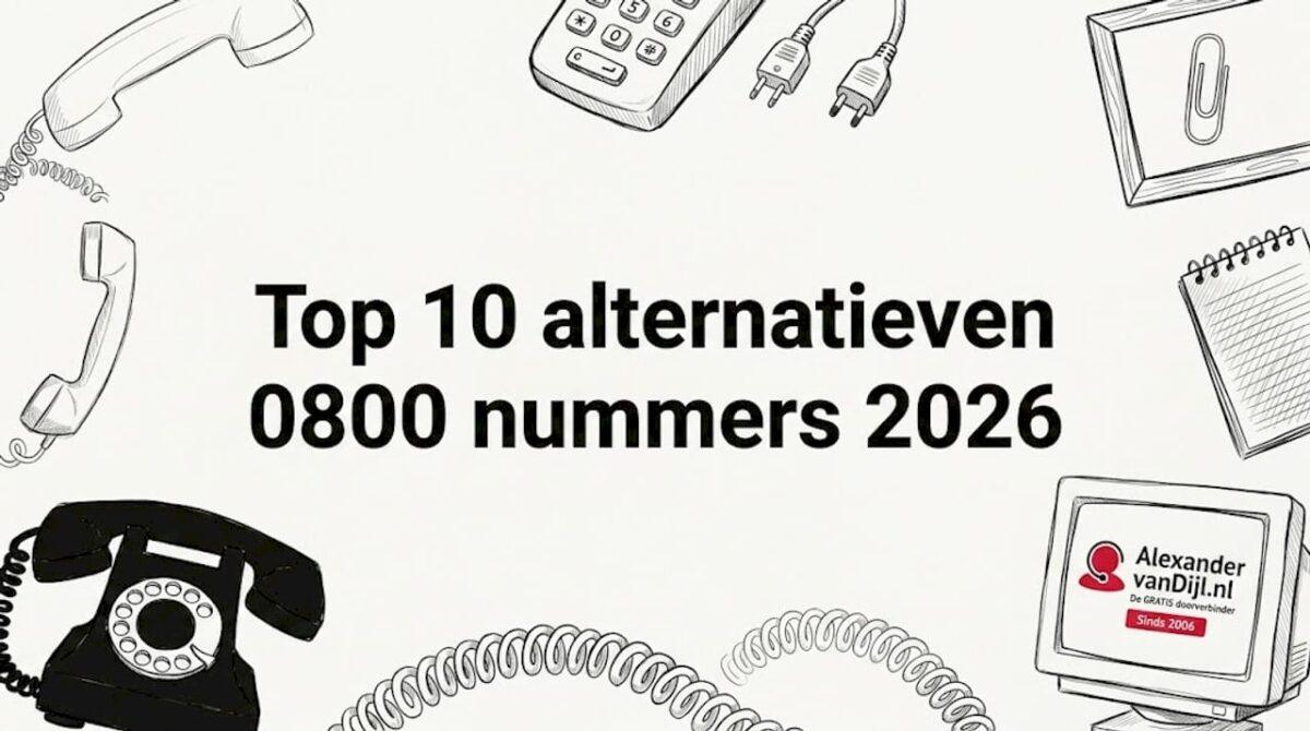 Met de hand getekende telecom-attributen omlijsten een duidelijk middengedeelte waar ruimte is voor een titel.