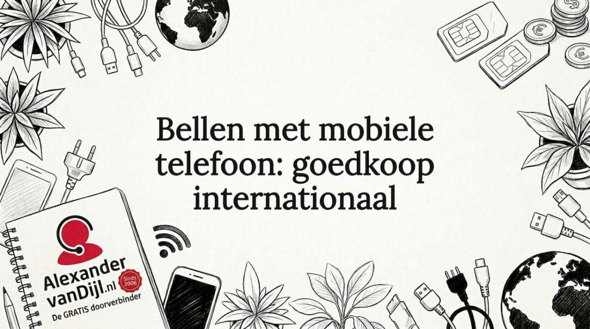 Schematische blogtitelafbeelding met illustraties van een telefoon, wifi-signaal en simkaarten als visuele accenten