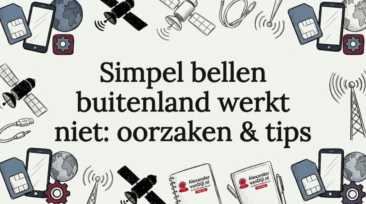 Sfeervolle blogtitelkaart met telefoonthema