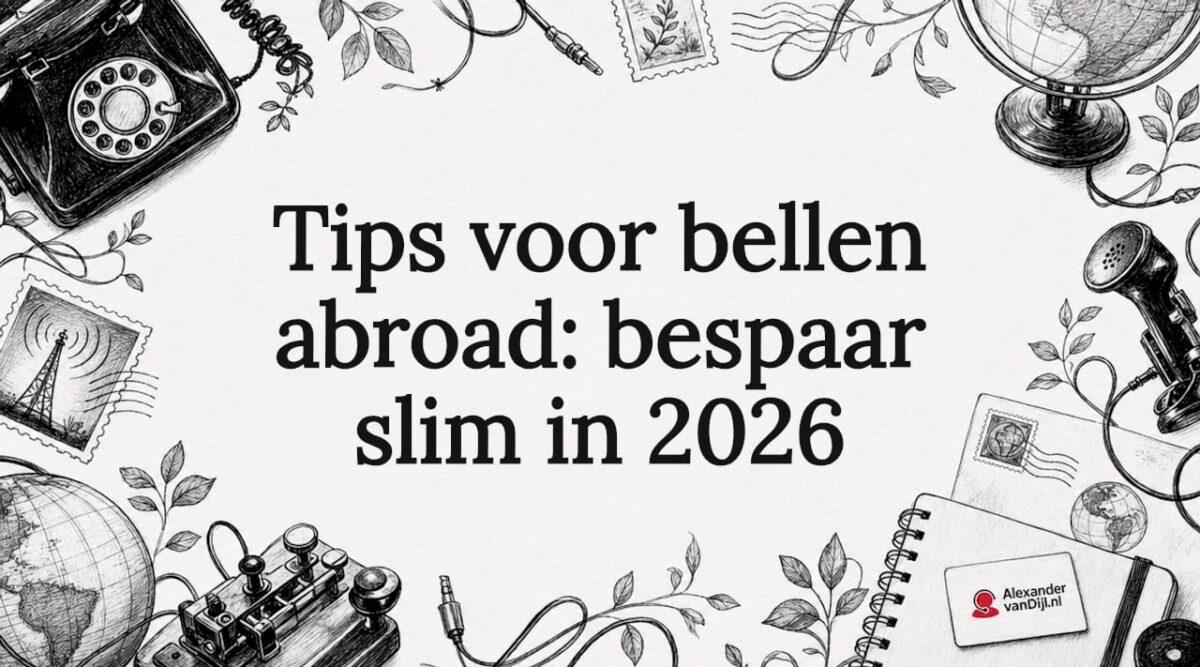 Met de hand getekende sierlijke elementen rondom het tekstvlak