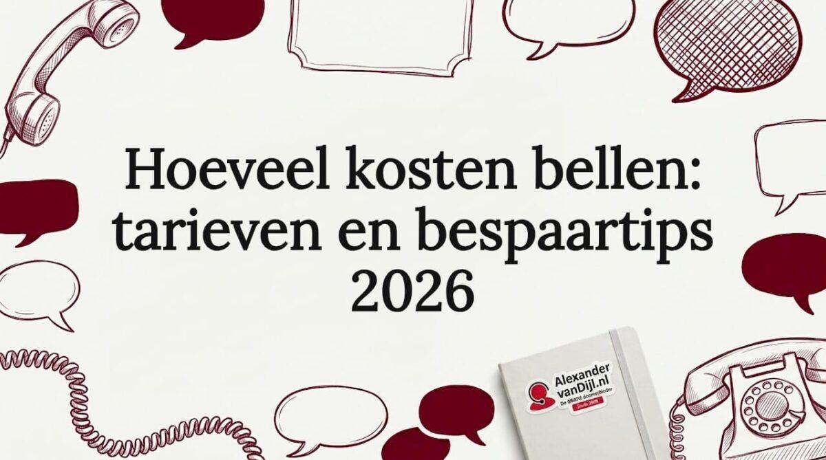 Sfeervolle titelkaart met illustraties van telefoons