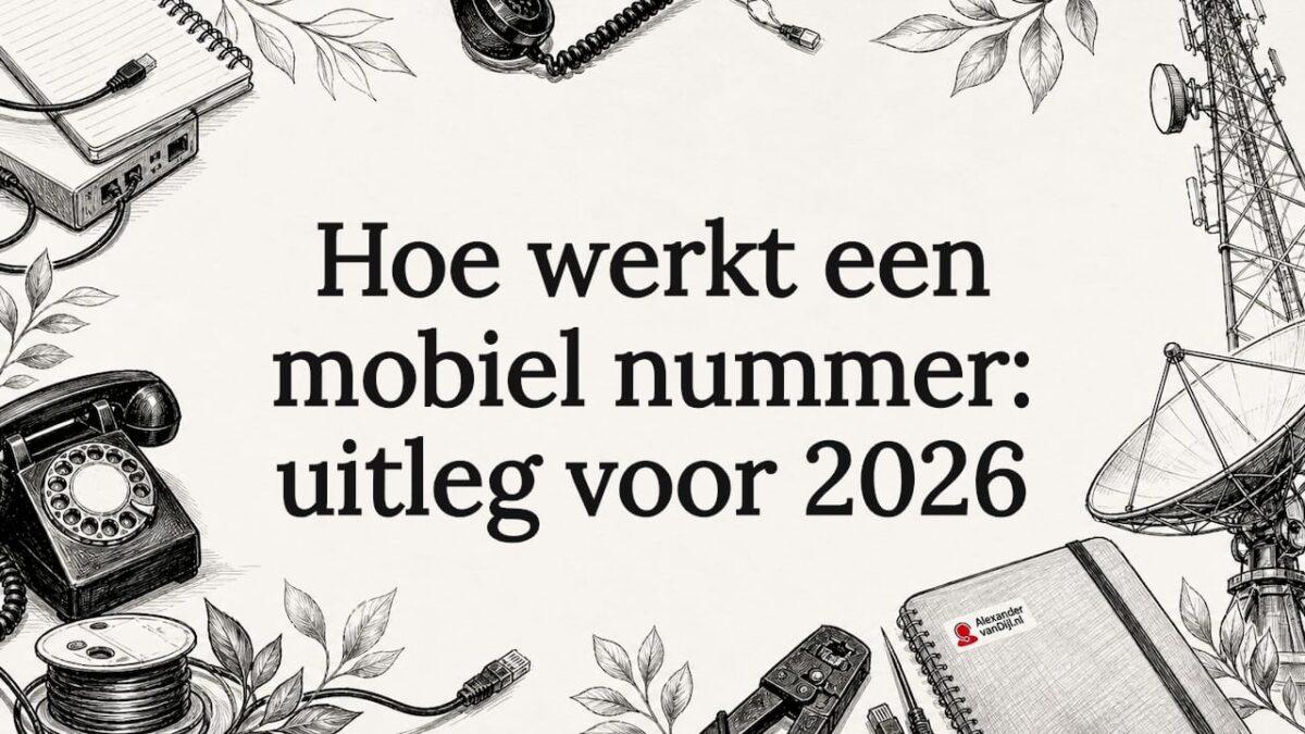 Sfeervolle titelafbeelding voor artikel over mobiele nummers