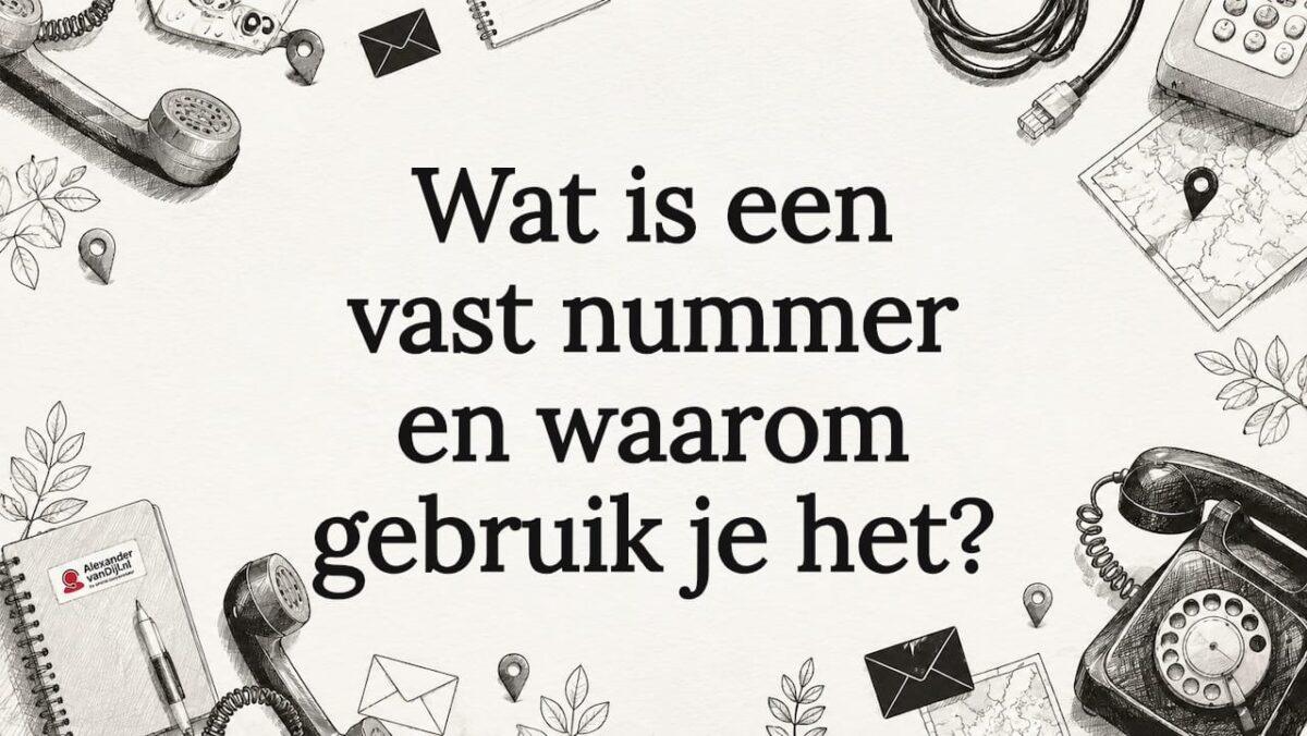 Sfeervolle illustratie voor een titelkaart met vaste nummers