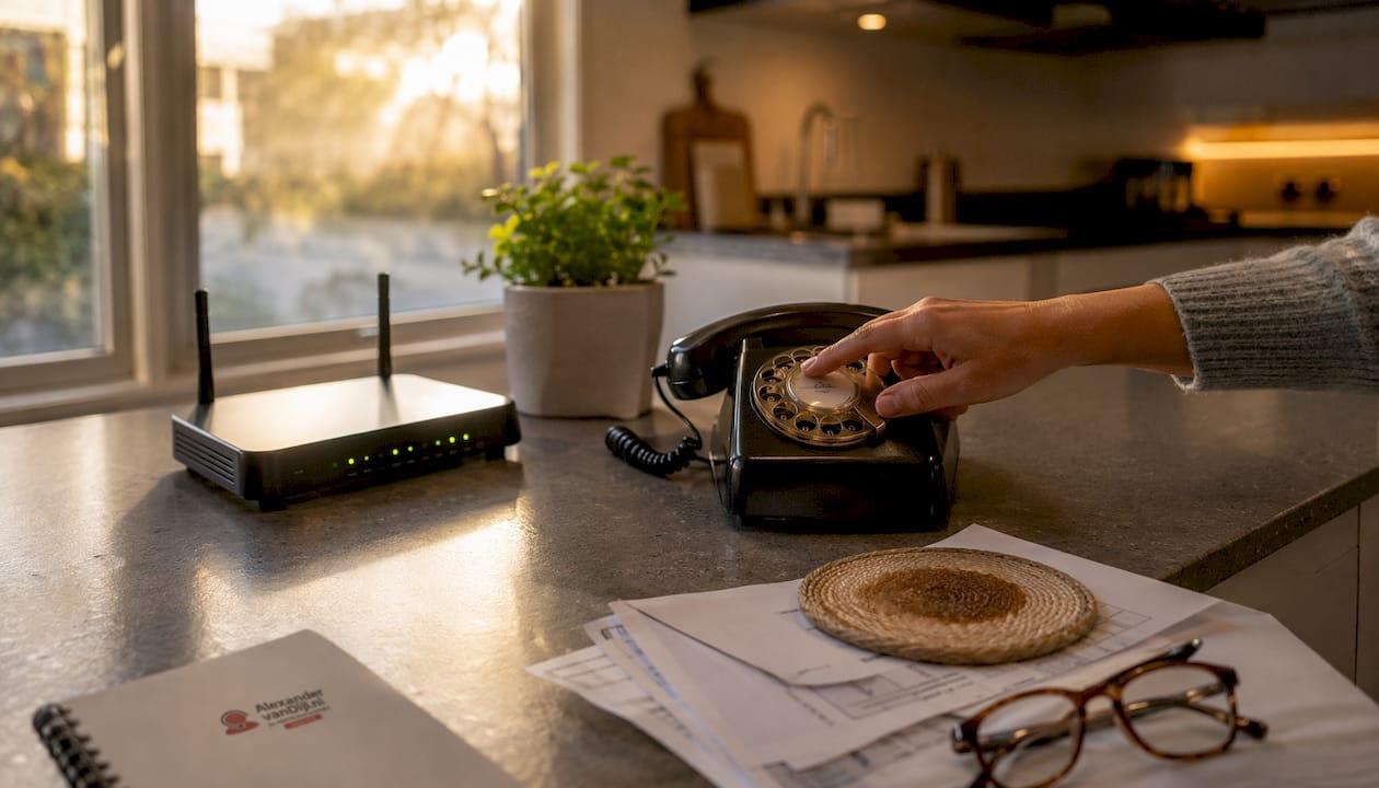 Controleer handmatig of het modem en de telefoon goed functioneren.