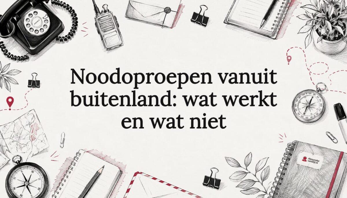 Sfeervolle titelafbeelding bij artikel over noodoproepen
