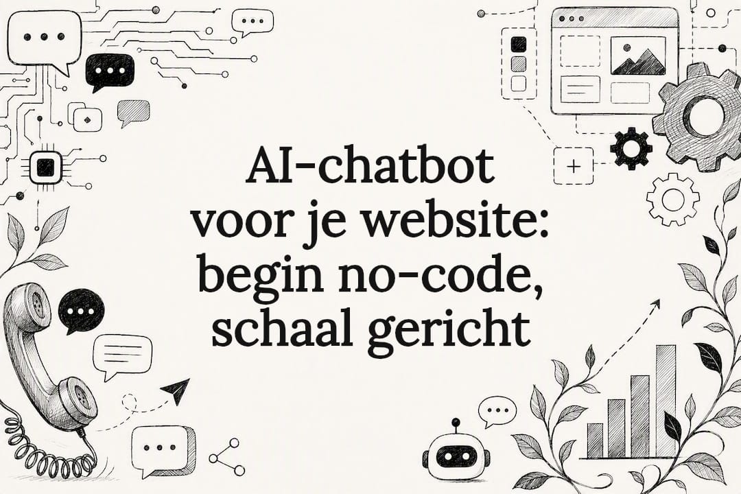 Decoratieve titelkaartillustratie