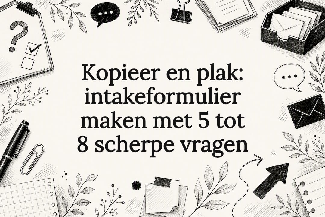 Decoratieve titelkaartillustratie