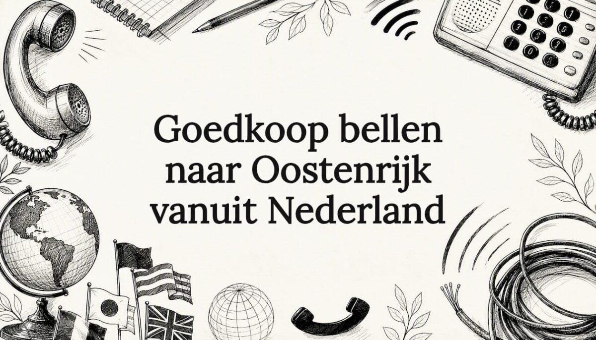 Sfeervolle illustratie voor een titelkaart rondom het thema telefoneren