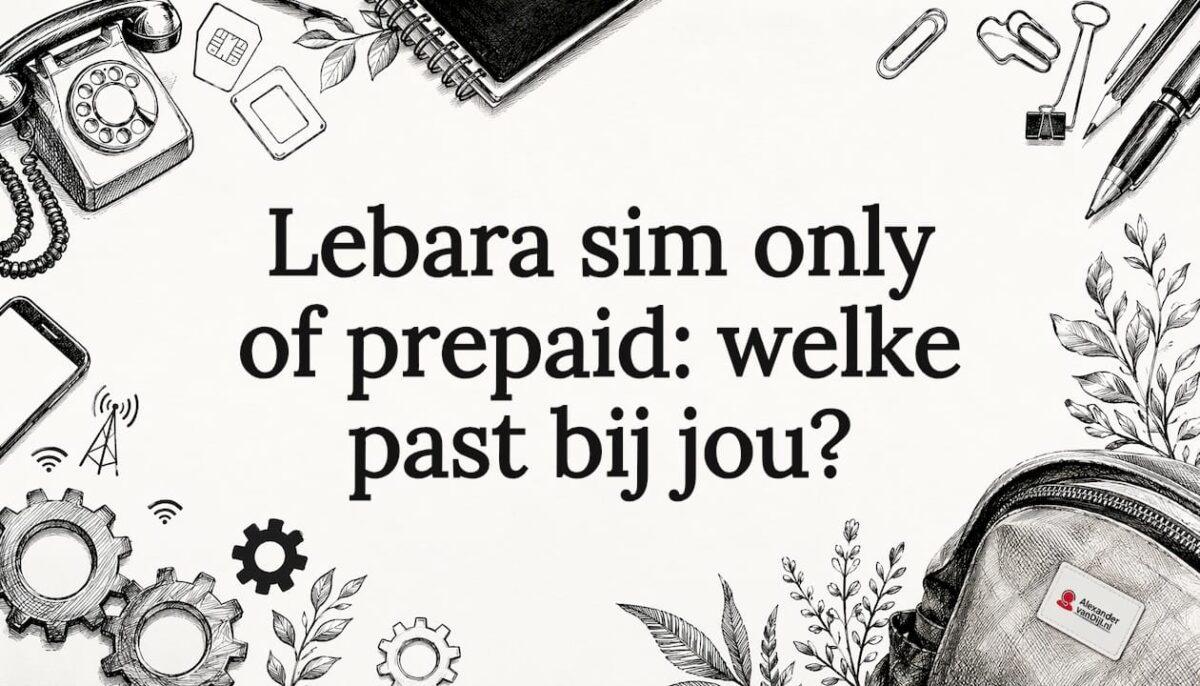 Sfeervolle illustratie voor de kop van het Lebara-artikel