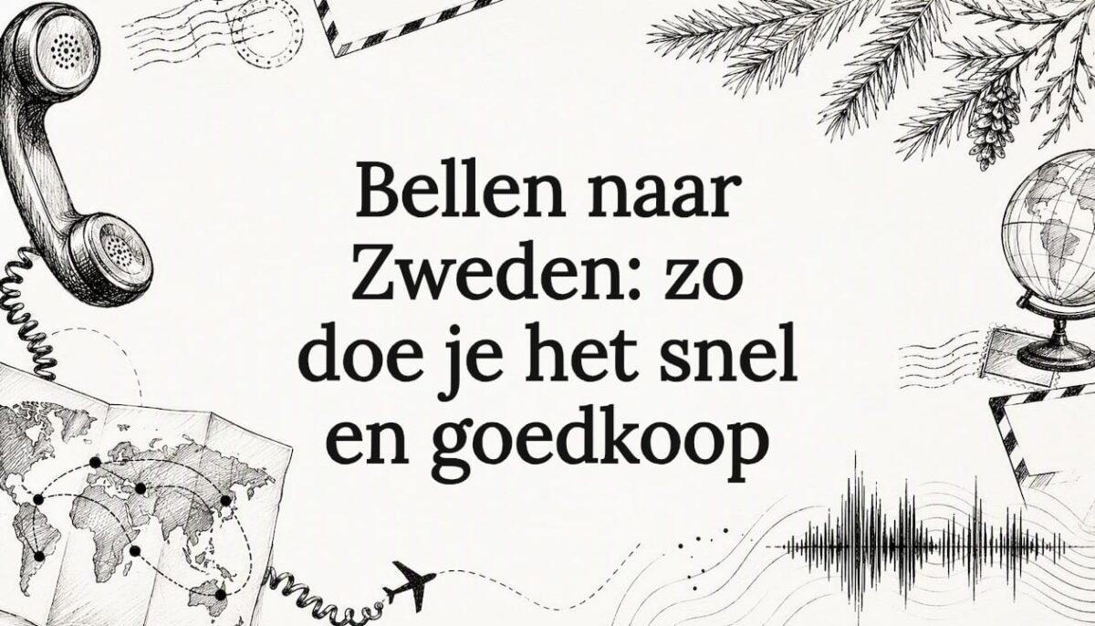 Sfeervolle titelafbeelding voor een artikel over bellen naar Zweden