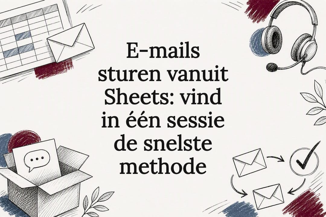 Decoratieve vellen Gmail mail merge titelkaart