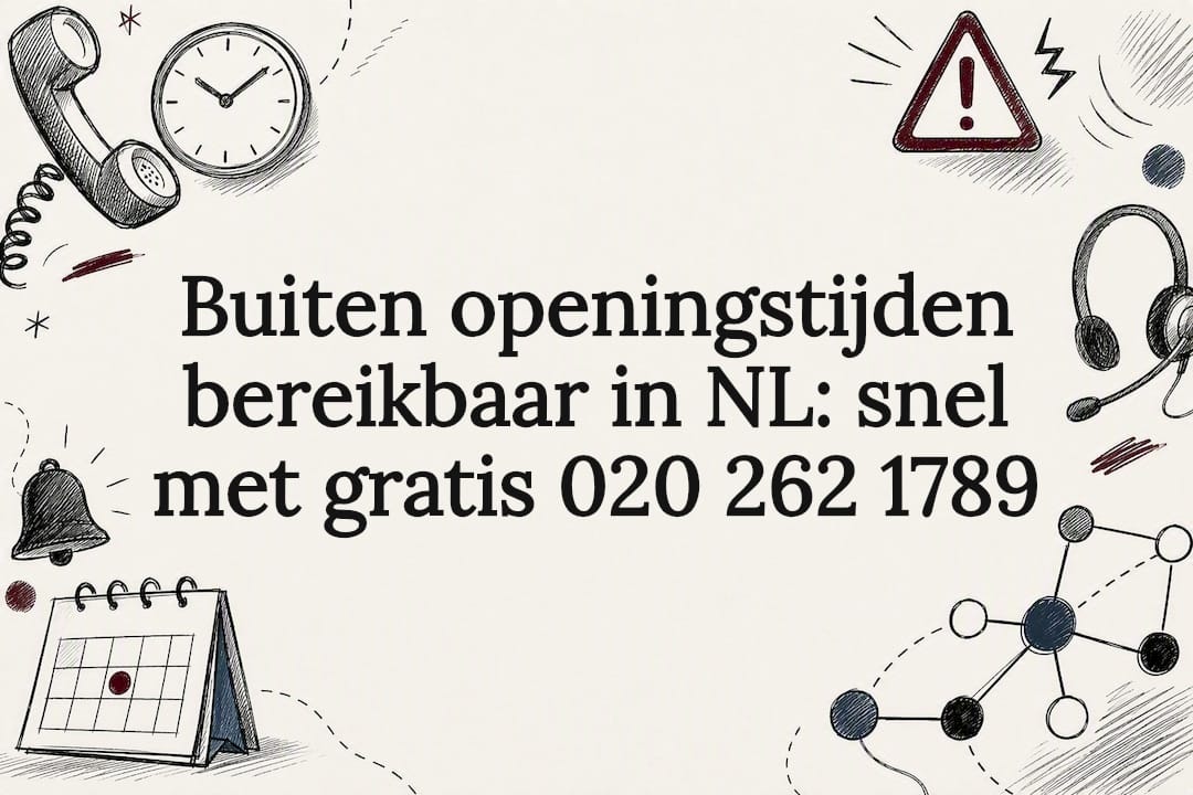 Sfeervolle illustratie van telefonische bereikbaarheid
