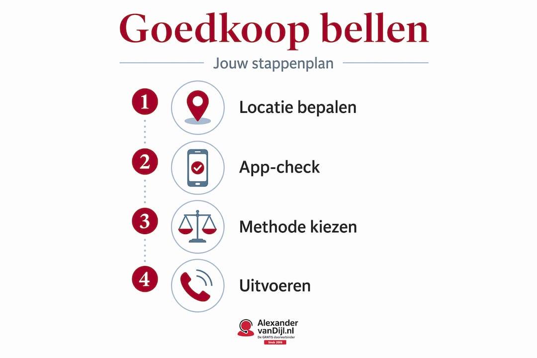 Handige infographic: zo bel je voordelig naar het buitenland, stap voor stap uitgelegd