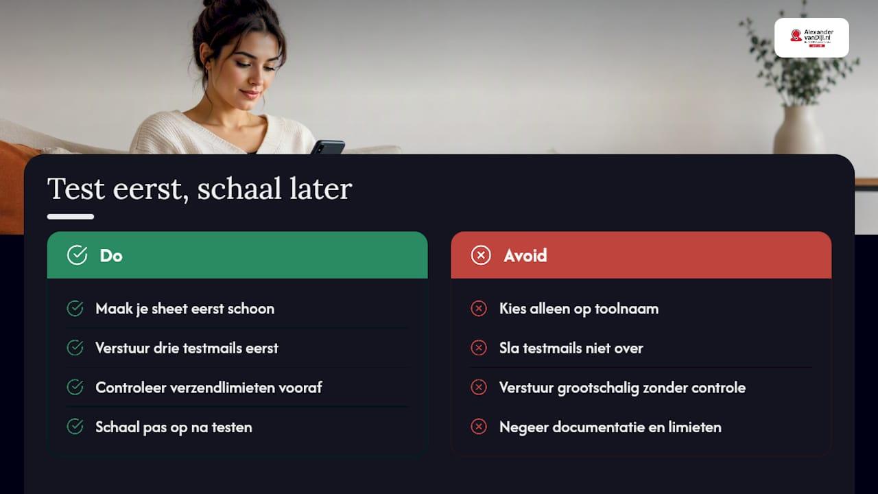 De rol van gezond verstand bij mail merge — overview diagram